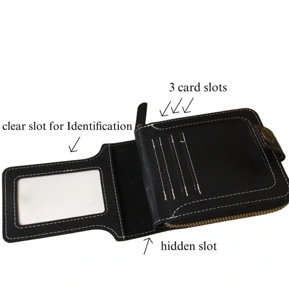 Simple Brown Faux Leather Wallet